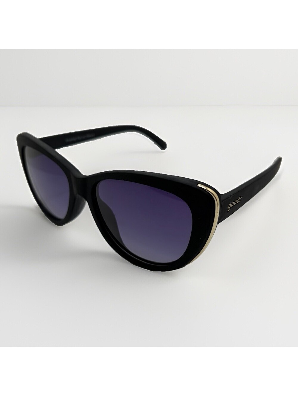 Goodr Sunglasses "Breakfast Run To Tiffany’s "Polarized Sunglasses Gold & Black
